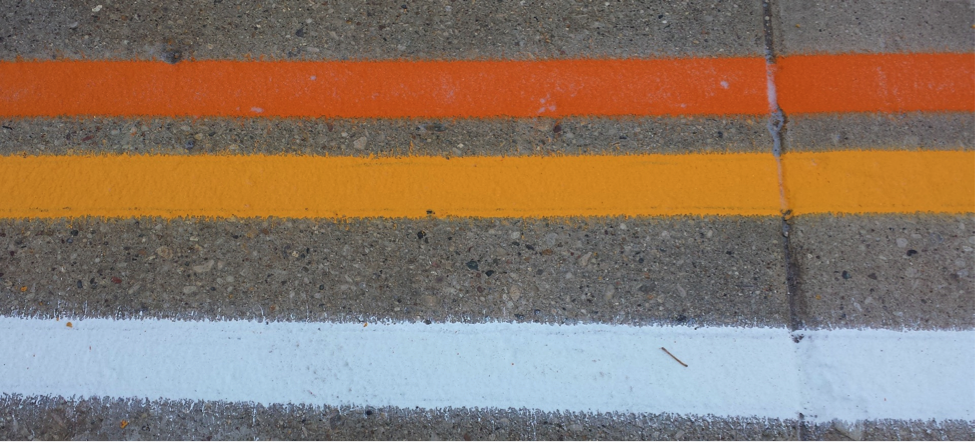 picture of work zone markings